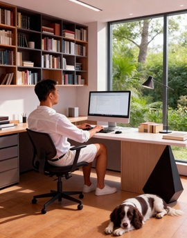 在家办公自由职业者